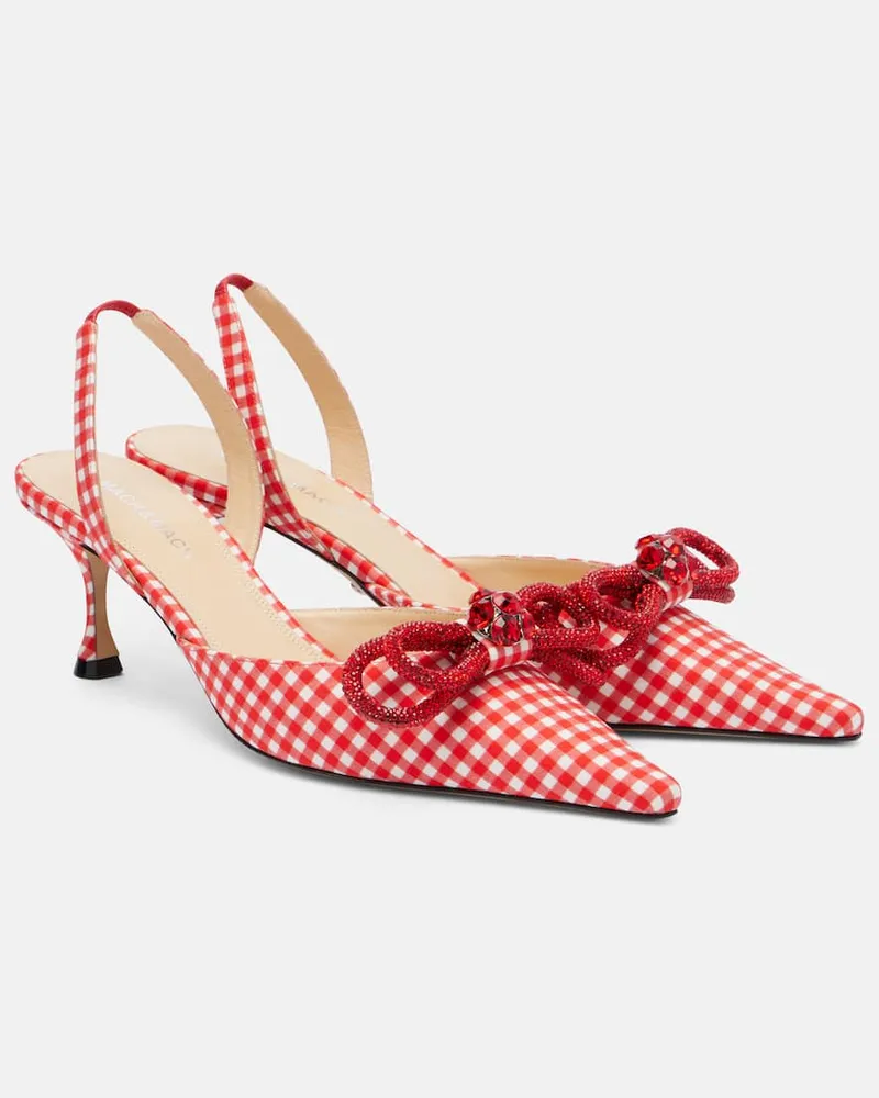 Mach & Mach Slingback-Pumps Double Bow Rot