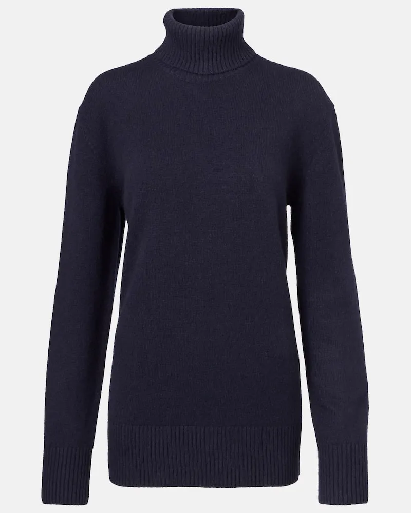 Totême Rollkragenpullover aus Kaschmir Blau
