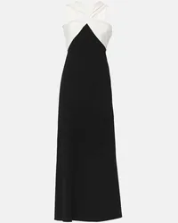 Roland Mouret Off-Shoulder-Maxikleid aus Cady Weiss