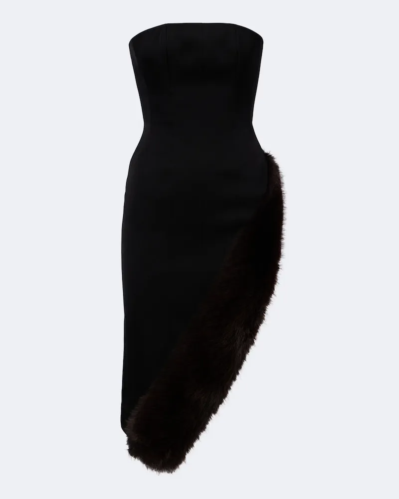David Koma Bustier-Kleid Schwarz