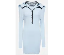 Verziertes Minikleid aus Wolle