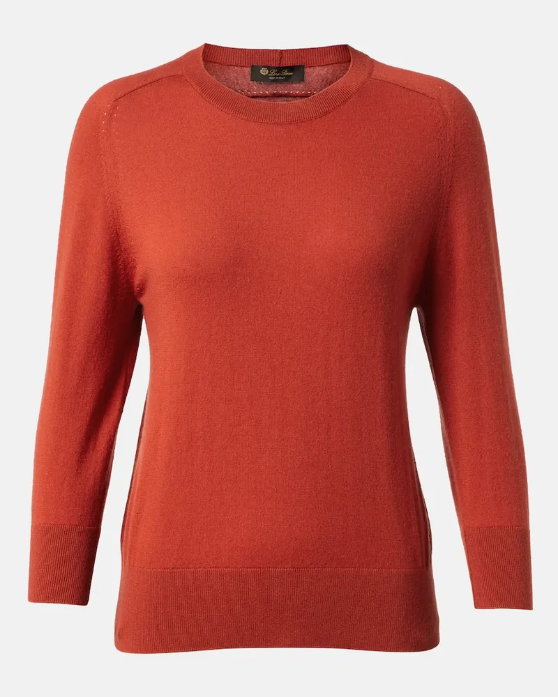 Loro Piana Pullover Piuma aus Kaschmir Rot