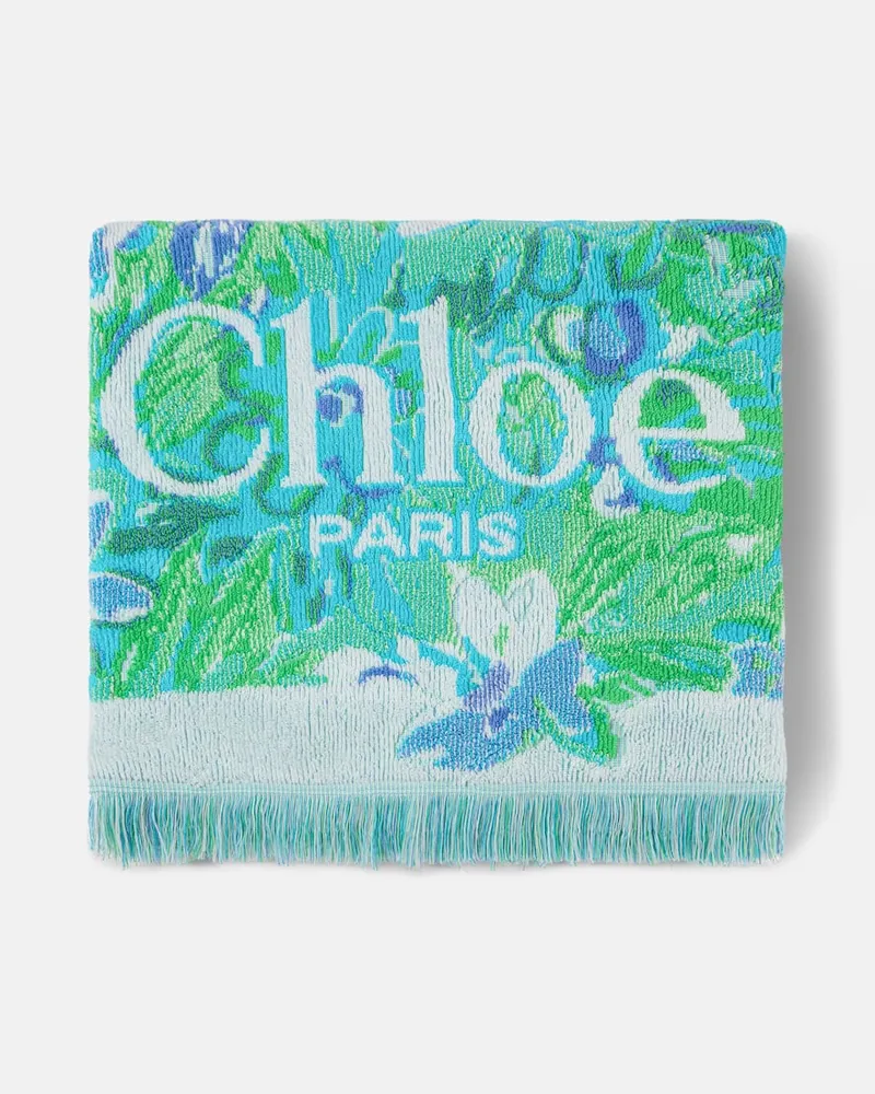 Chloé Chloé Handtuch aus Baumwollfrottee Multicolor
