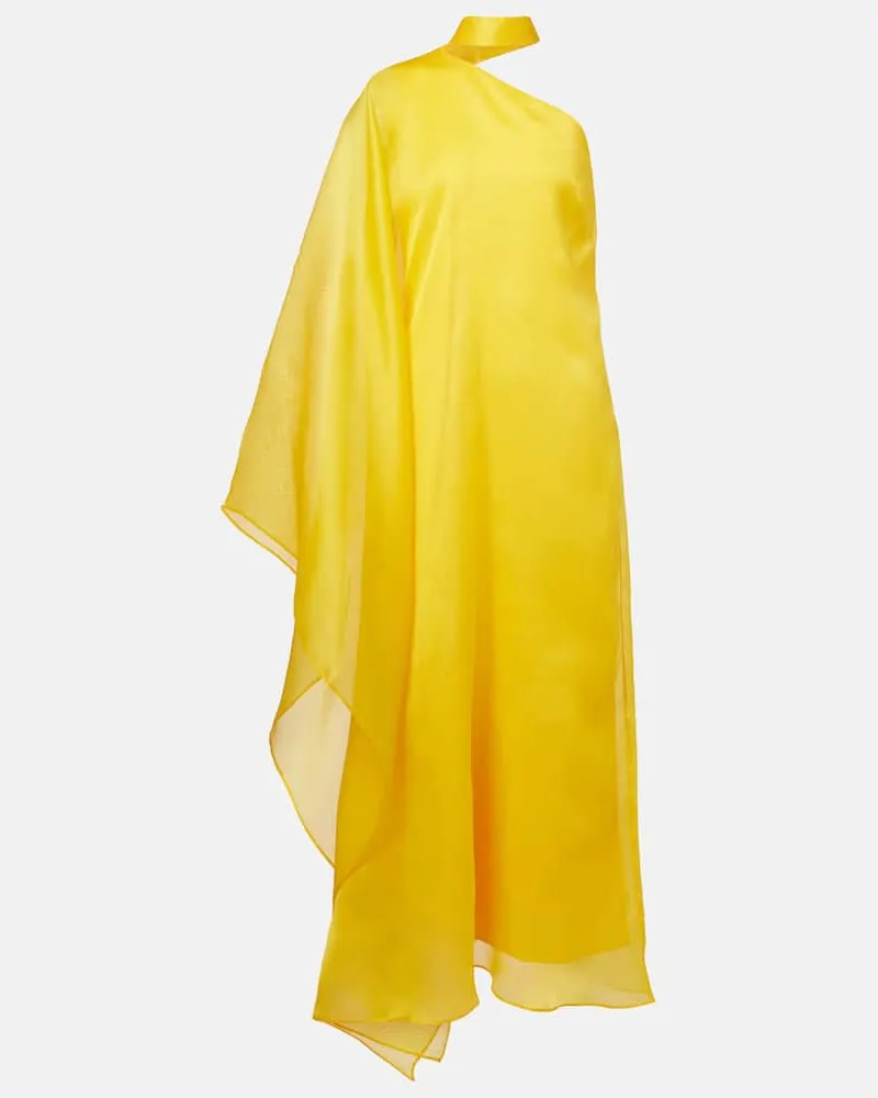 Taller Marmo Kaftan Betsy Fantasma aus Seiden-Cady Gelb