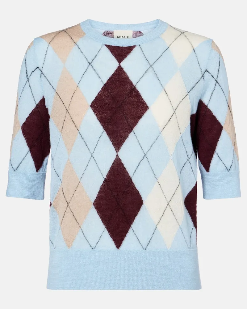 KHAITE Pullover Anders aus Kaschmir und Mohair Blau