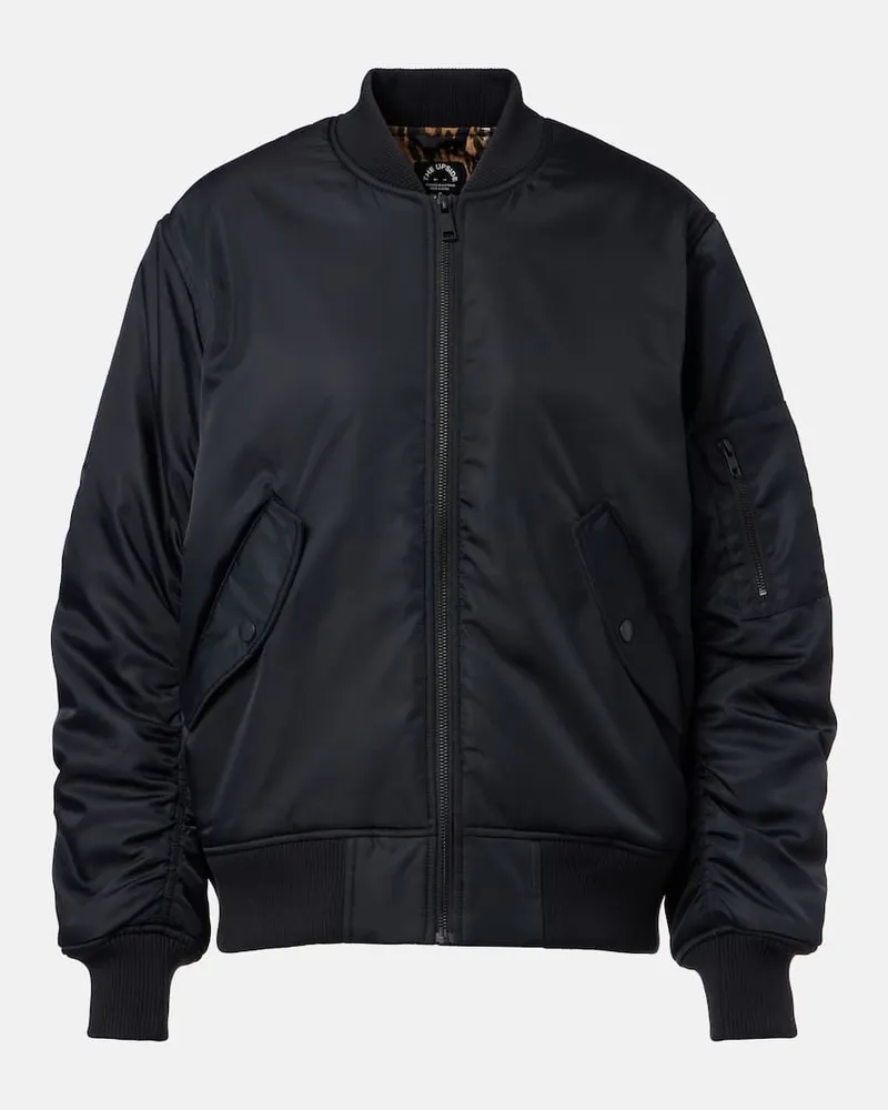 The Upside Bomberjacke Tribute aus Twill Schwarz