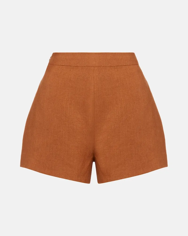 Posse Shorts Perri aus Leinen Braun