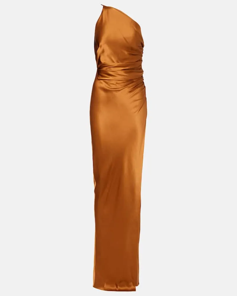 The Sei Robe aus Seide Braun