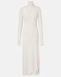 Victoria Beckham Midikleid aus Jersey Weiss