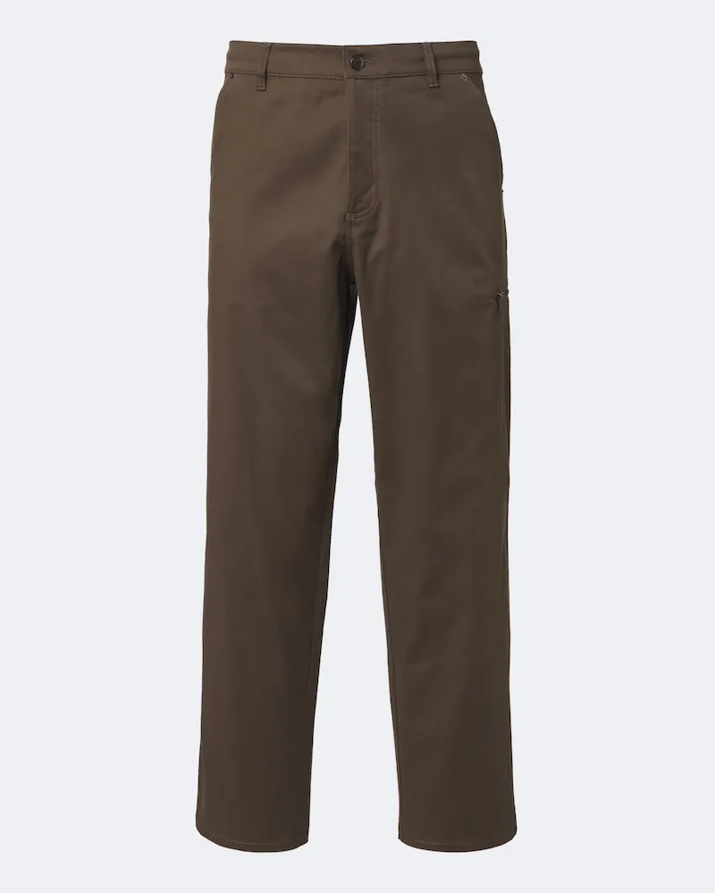 Moncler Gerade Hose aus einem Baumwollgemisch Grün