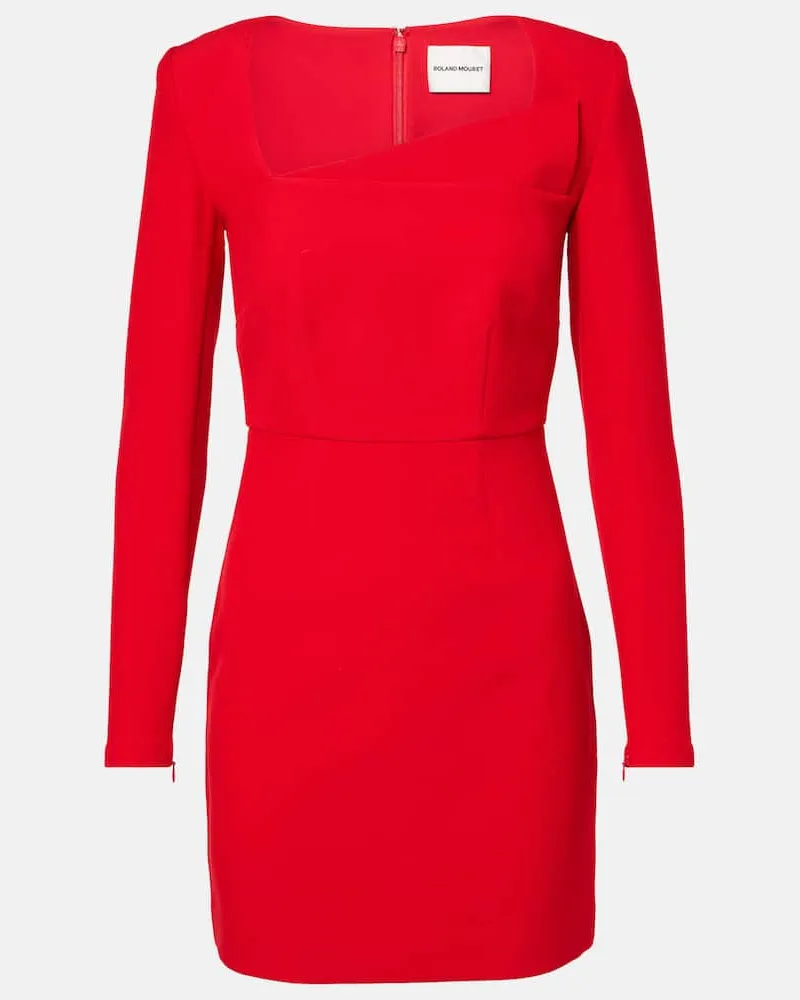 Roland Mouret Minikleid aus Crêpe Rot