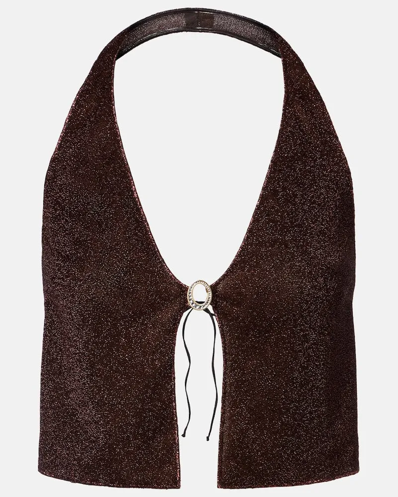 Oséree Oséree Cropped-Top Lumière Braun