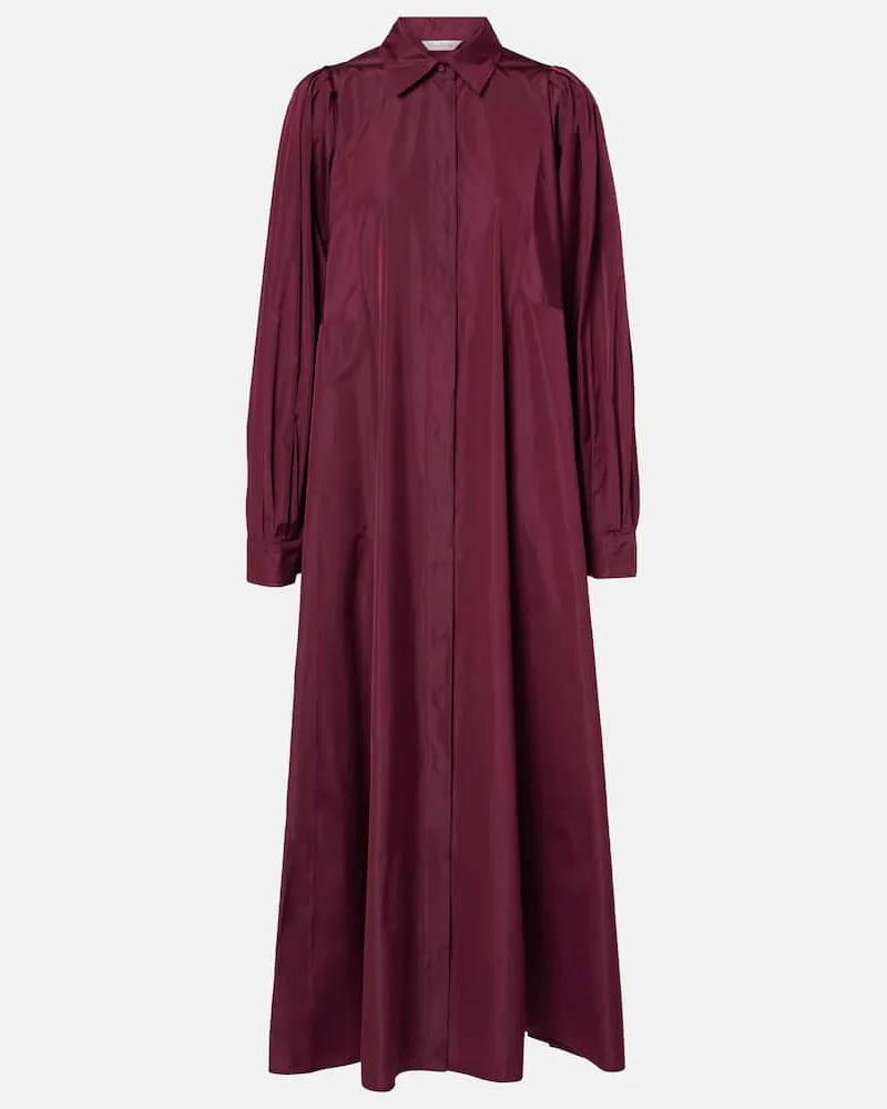 Max Mara Maxikleid Pucci aus Taft Burgunderrot