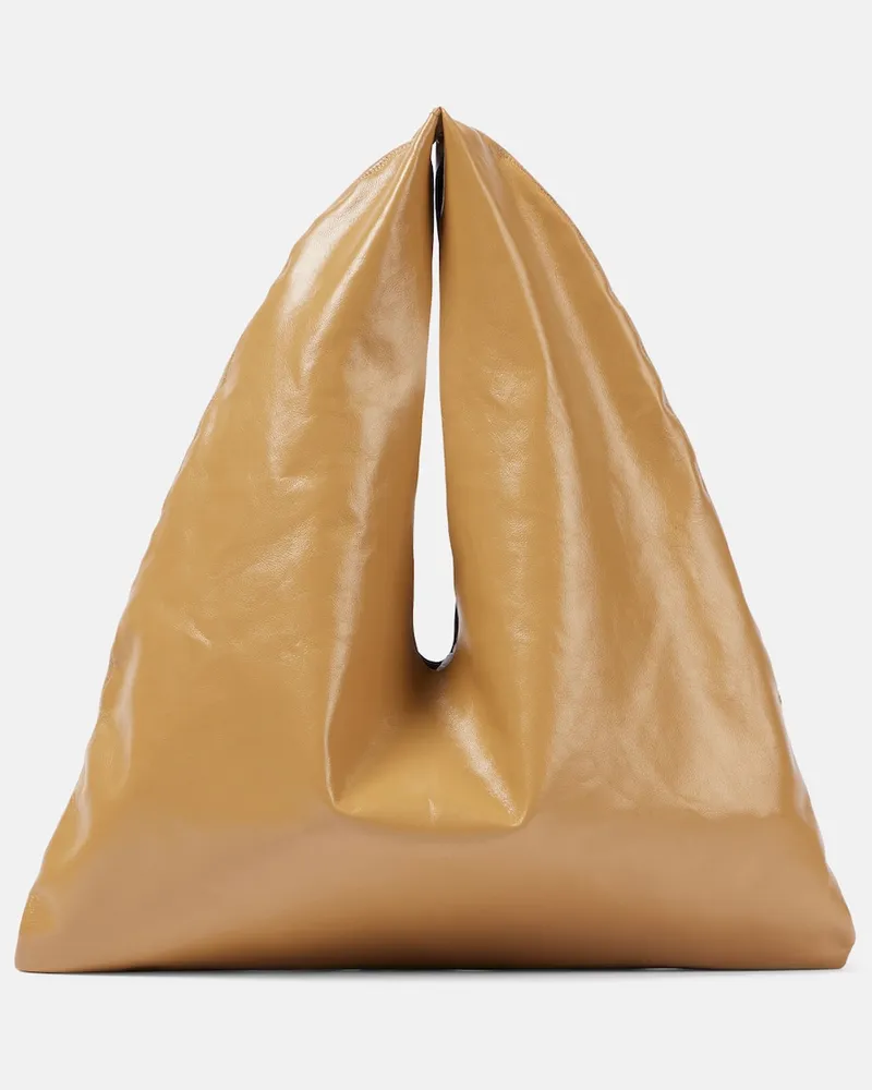 The Row Tote Bag Bindle Small aus Leder Braun