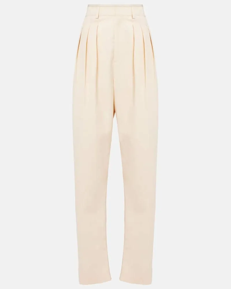 Christophe Lemaire Hose aus Gabardine Beige