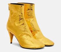 Ankle Boots Glove aus Metallic-Leder