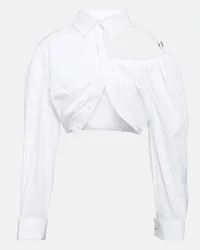 Jacquemus Cropped-Hemd La Chemise Galliga Rot