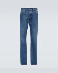 AMI Paris Straight Jeans Blau