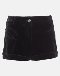 Etro Shorts aus Samt Schwarz