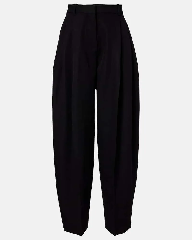 Jacquemus Weite Hose Man's aus Schurwolle Schwarz