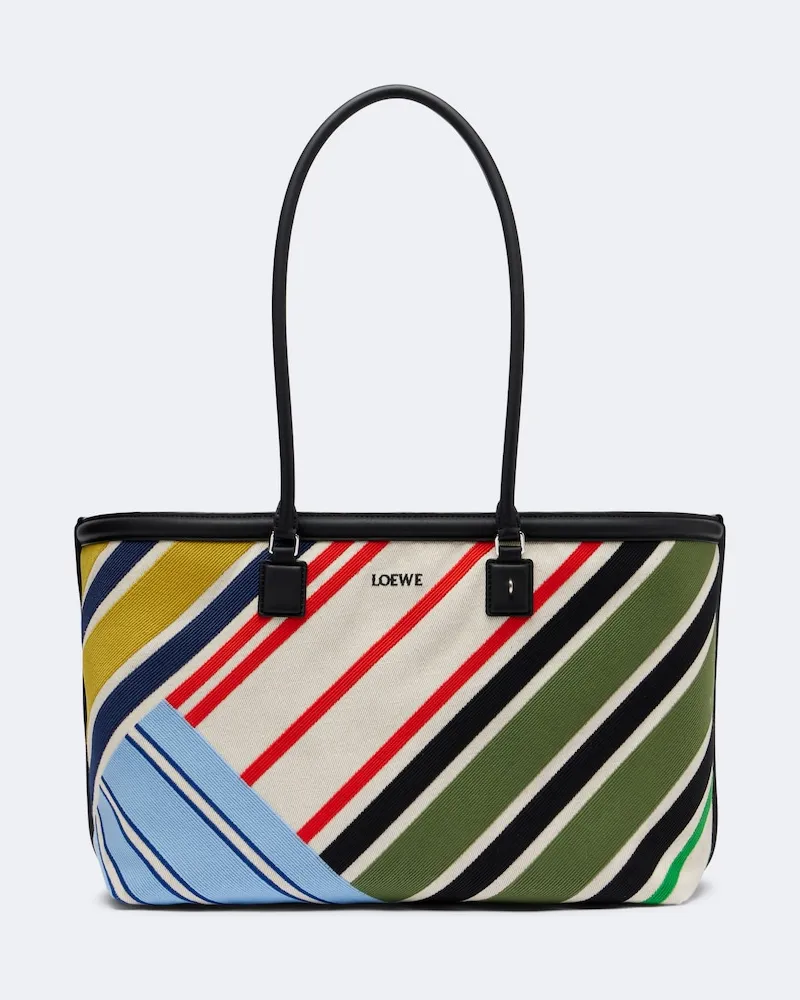 Loewe Bestickte Tote Bag Verano Large aus Canvas Multicolor