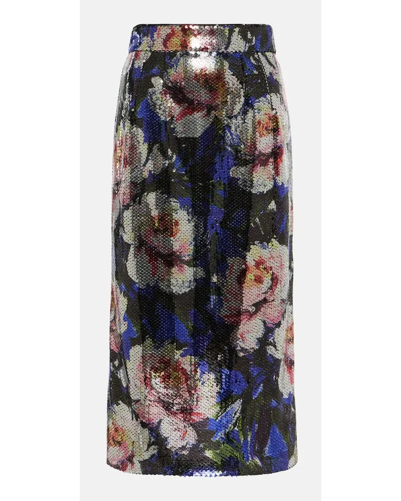 Dolce & Gabbana Midirock mit Pailletten Multicolor