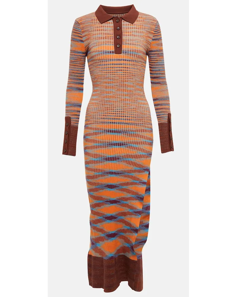 Jacquemus Midikleid La Robe Zucca Braun