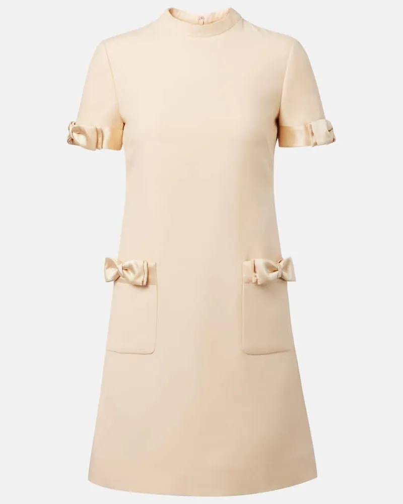 Valentino Garavani Minikleid aus Crepe Couture Beige