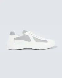 Prada Sneakers America's Cup aus Leder Weiss