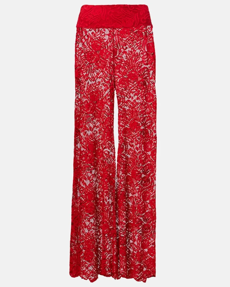 Alexandra Miro Hose Paloma aus Spitze Rot