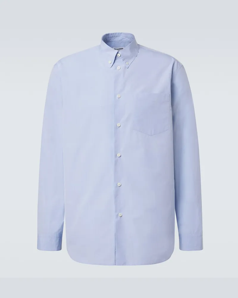 Jil Sander Hemd aus Baumwolle Blau