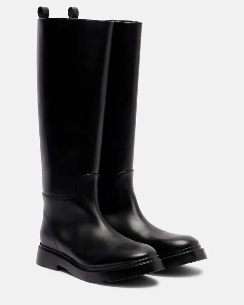 Proenza Schouler Stiefel Bank aus Leder Schwarz