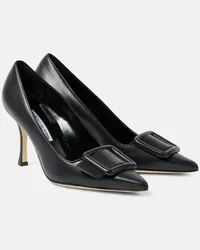 Manolo Blahnik Pumps Maysale 70 aus Leder Schwarz