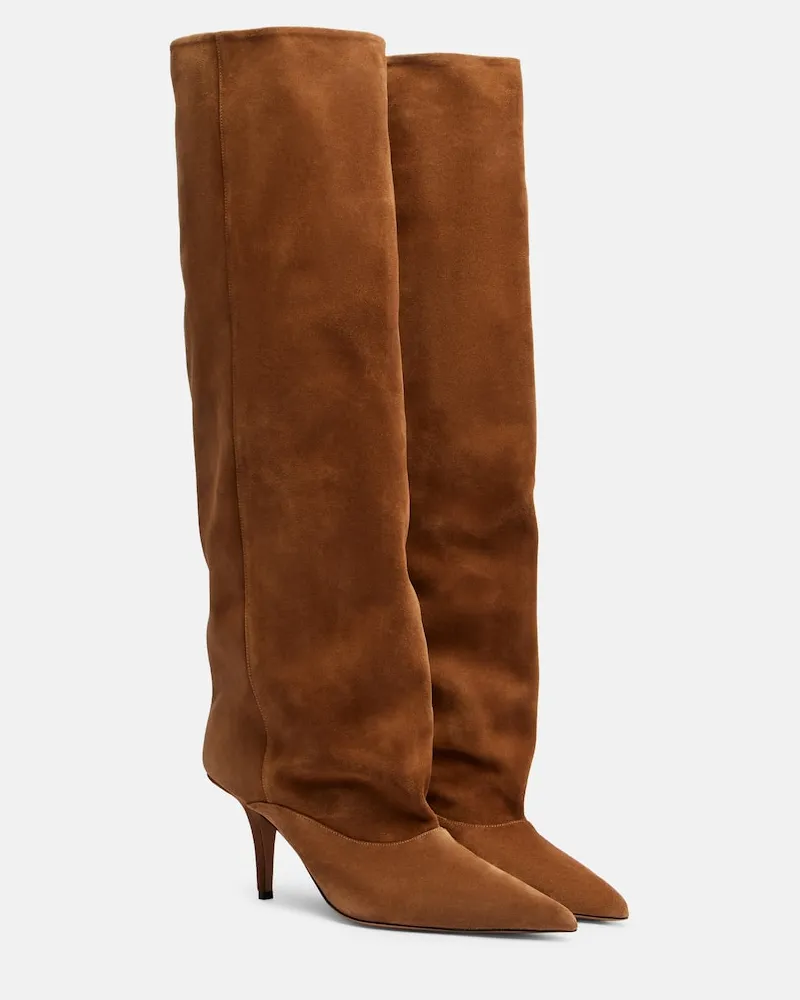 Paris Texas Stiefel Ines 75 aus Veloursleder Braun