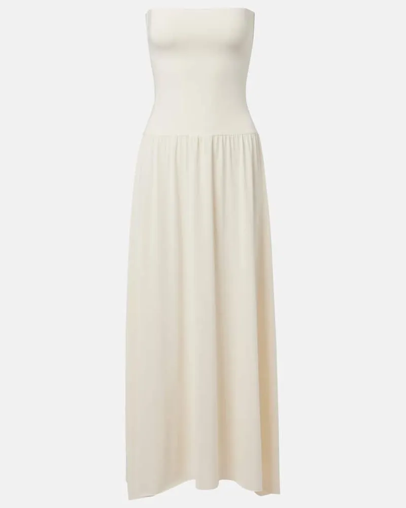 Eres Maxikleid Oda aus Jersey Weiß