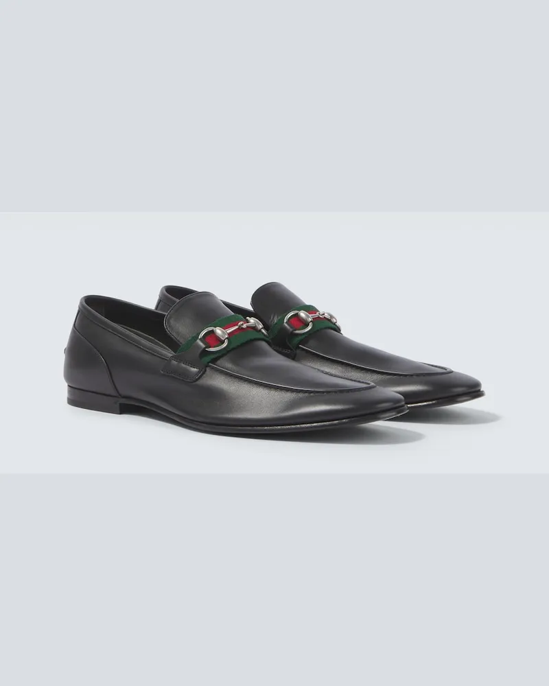 Gucci Loafers Como aus Leder Schwarz