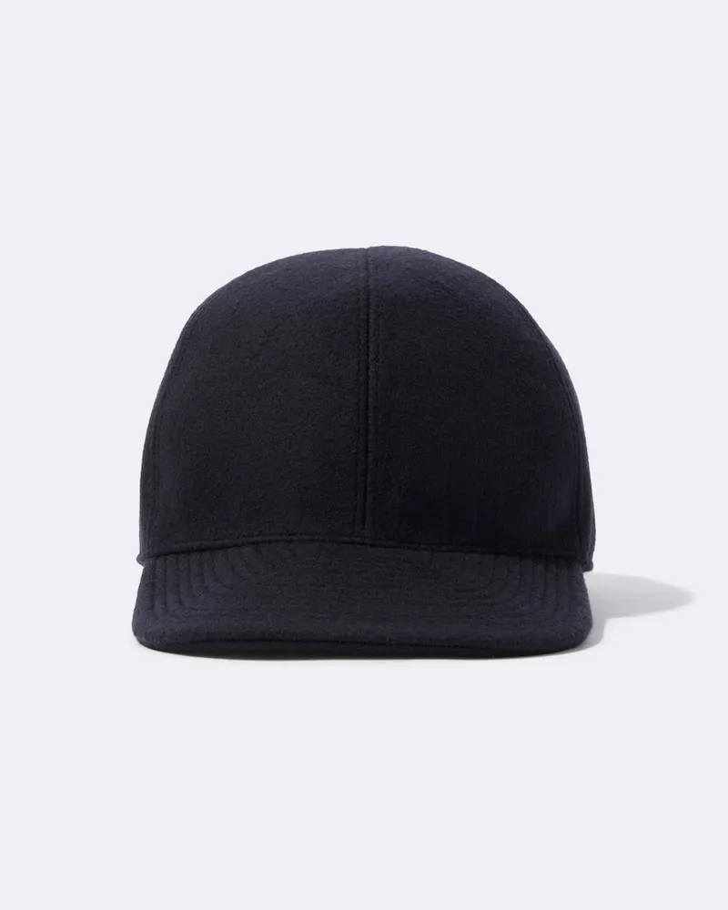 Prada Baseballcap aus Wolle und Kaschmir Blau