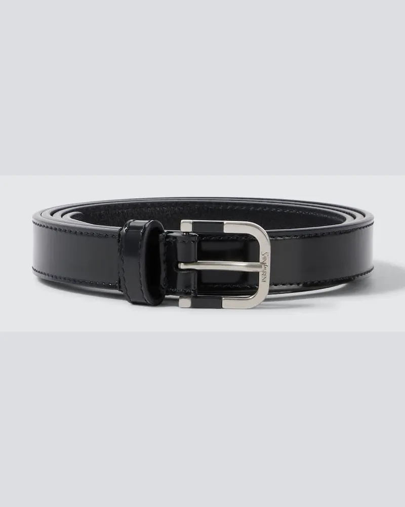 Saint Laurent Gürtel aus Leder Schwarz