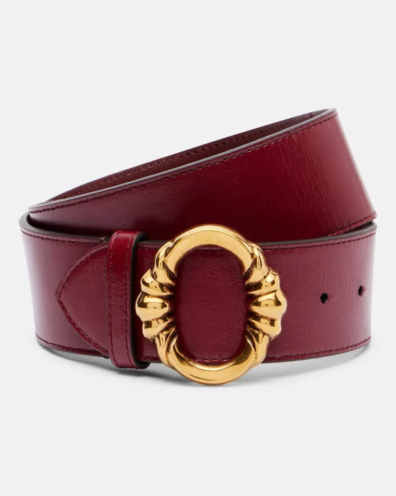 Etro Gürtel aus Leder Burgund