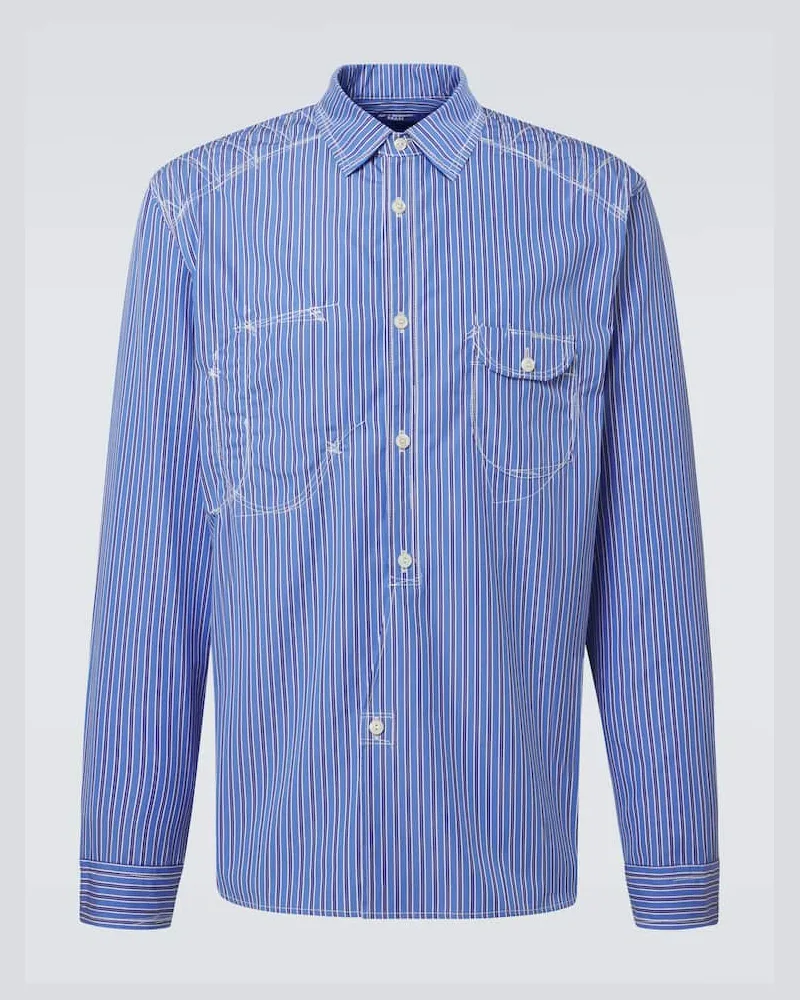 Junya Watanabe Hemd Bengal aus Baumwolle Blau