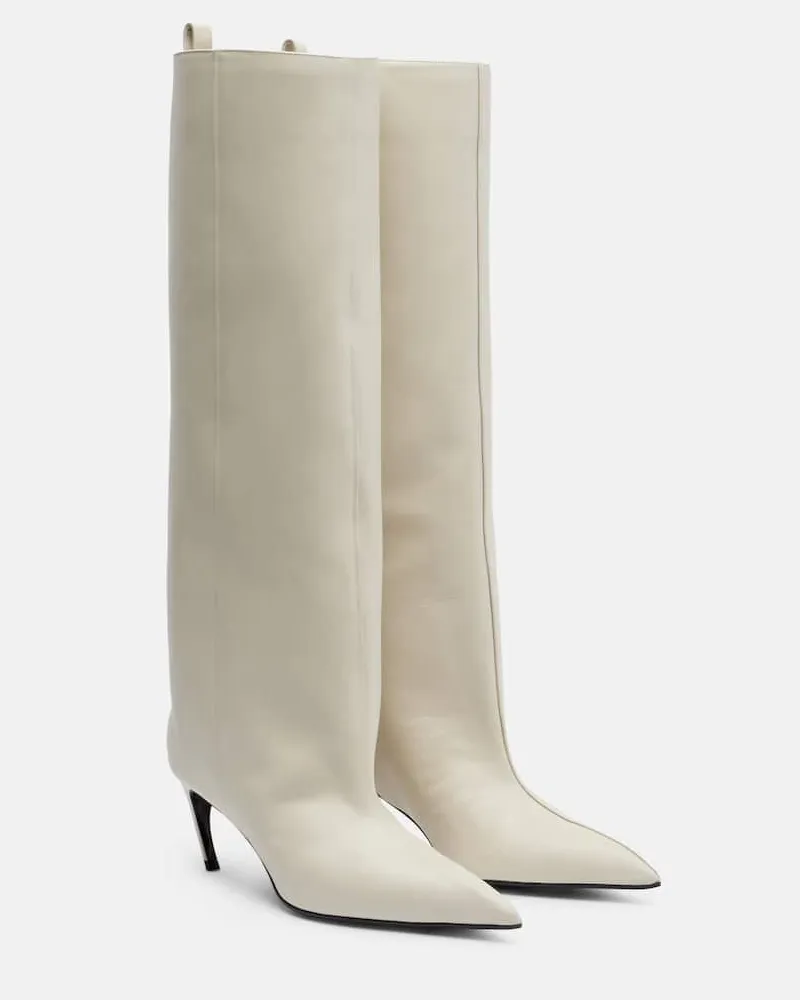 ATTICO Stiefel Lea 65 aus Leder Weiß