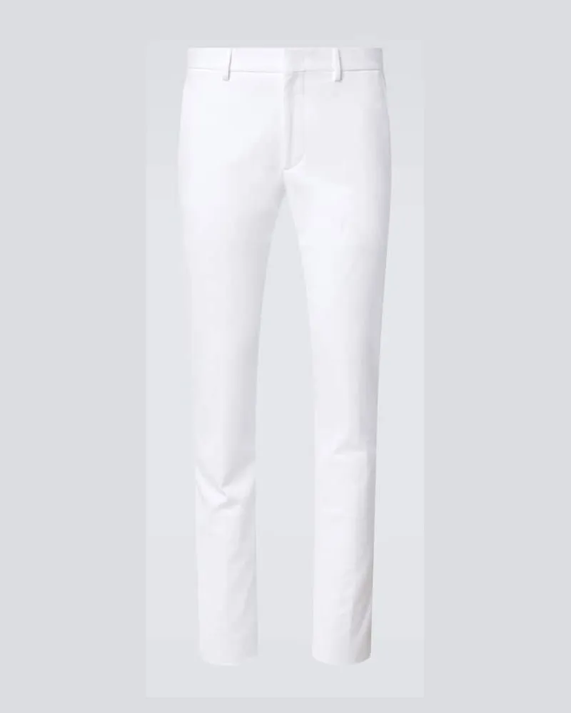 Ermenegildo Zegna Mid-Rise-Chinohose Comfort aus Baumwolle Weiß