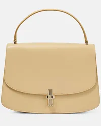 The Row Tote Sofia 10 aus Leder Beige