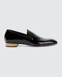 Christian Louboutin Loafers aus Lackleder Schwarz