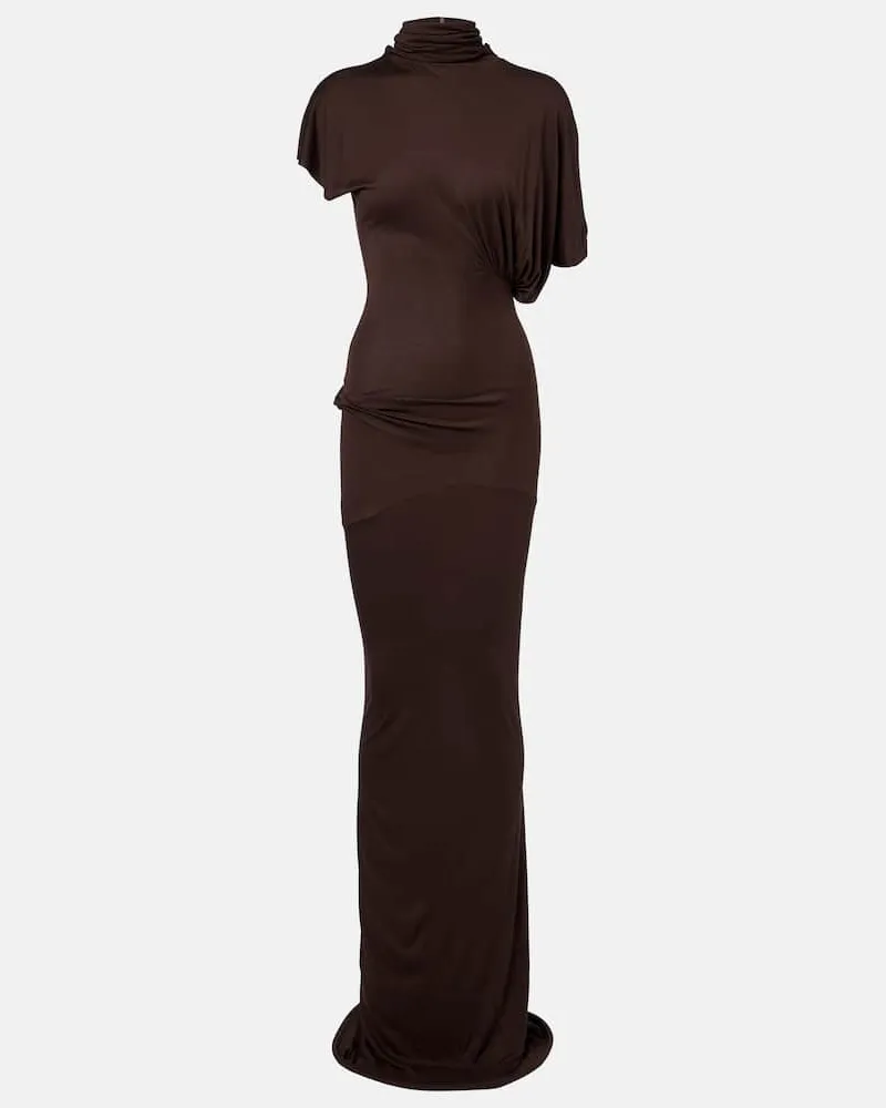 Rick Owens Robe Lilith aus Jersey Braun