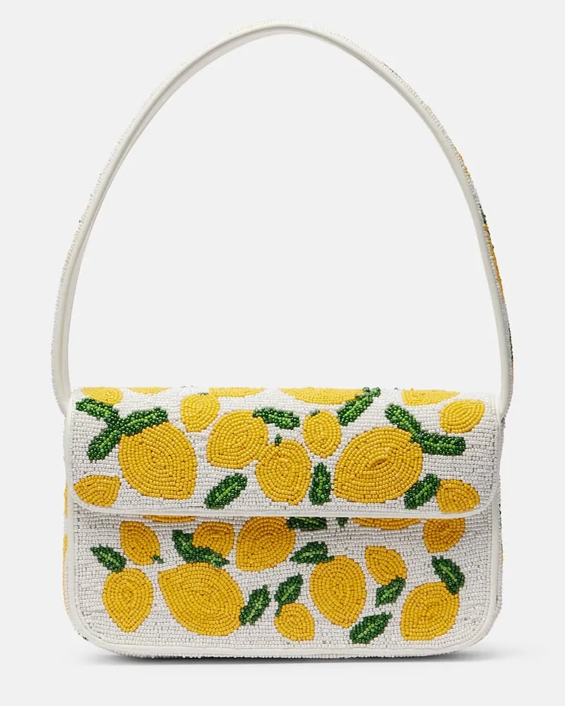 STAUD Verzierte Schultertasche Tommy Weiã