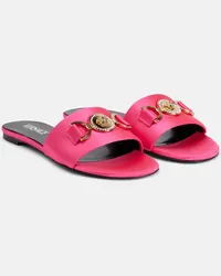 Versace Pantoletten Medusa aus Satin Pink