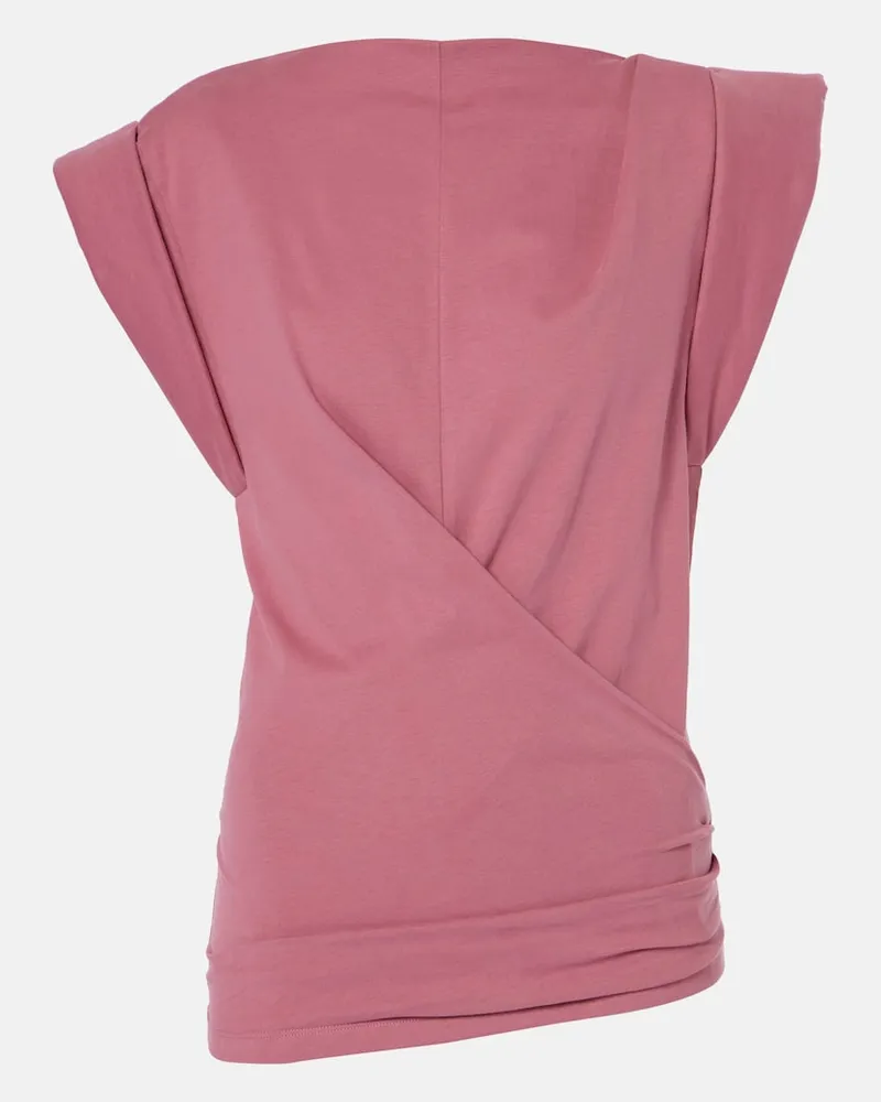 Isabel Marant Top Maisan aus Baumwoll-Jersey Rosa
