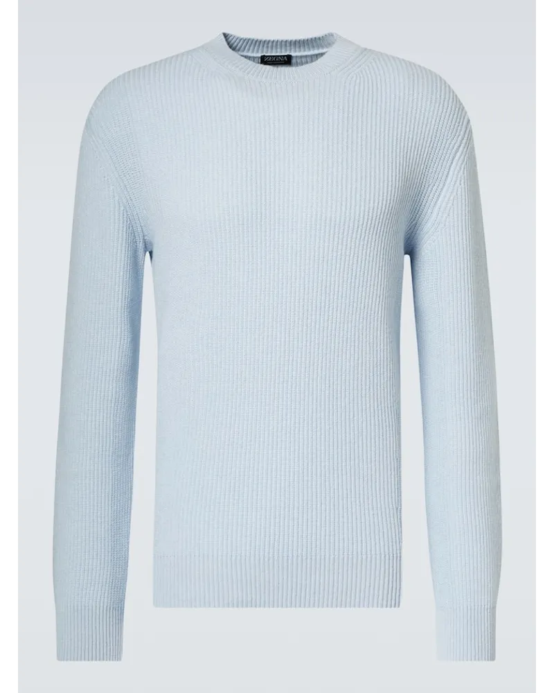 Ermenegildo Zegna Pullover aus Kaschmir Blau