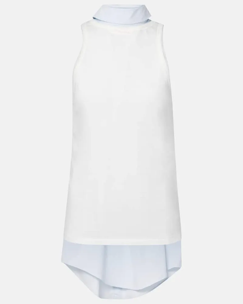 Maison Margiela Top aus Baumwolle Weiß